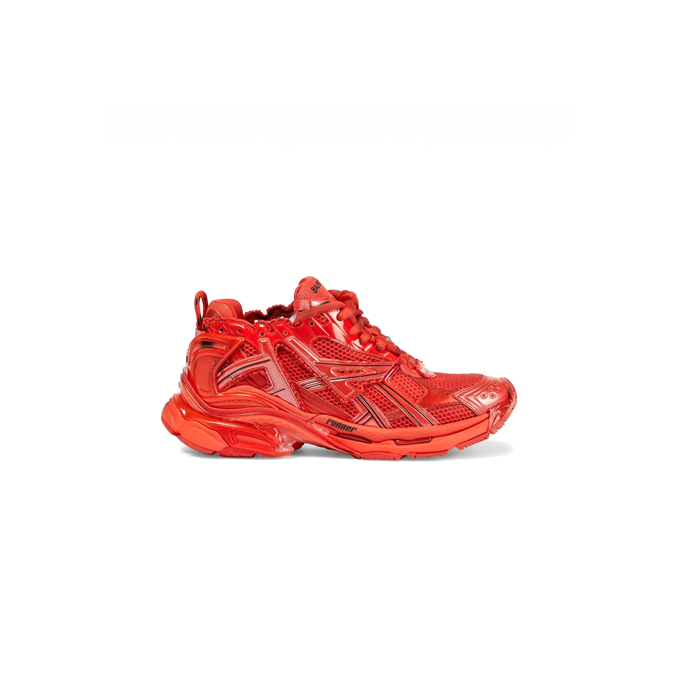 BALENCIAGA RUNNER LOW TOP SNEAKERS RED 677403W3RB16000